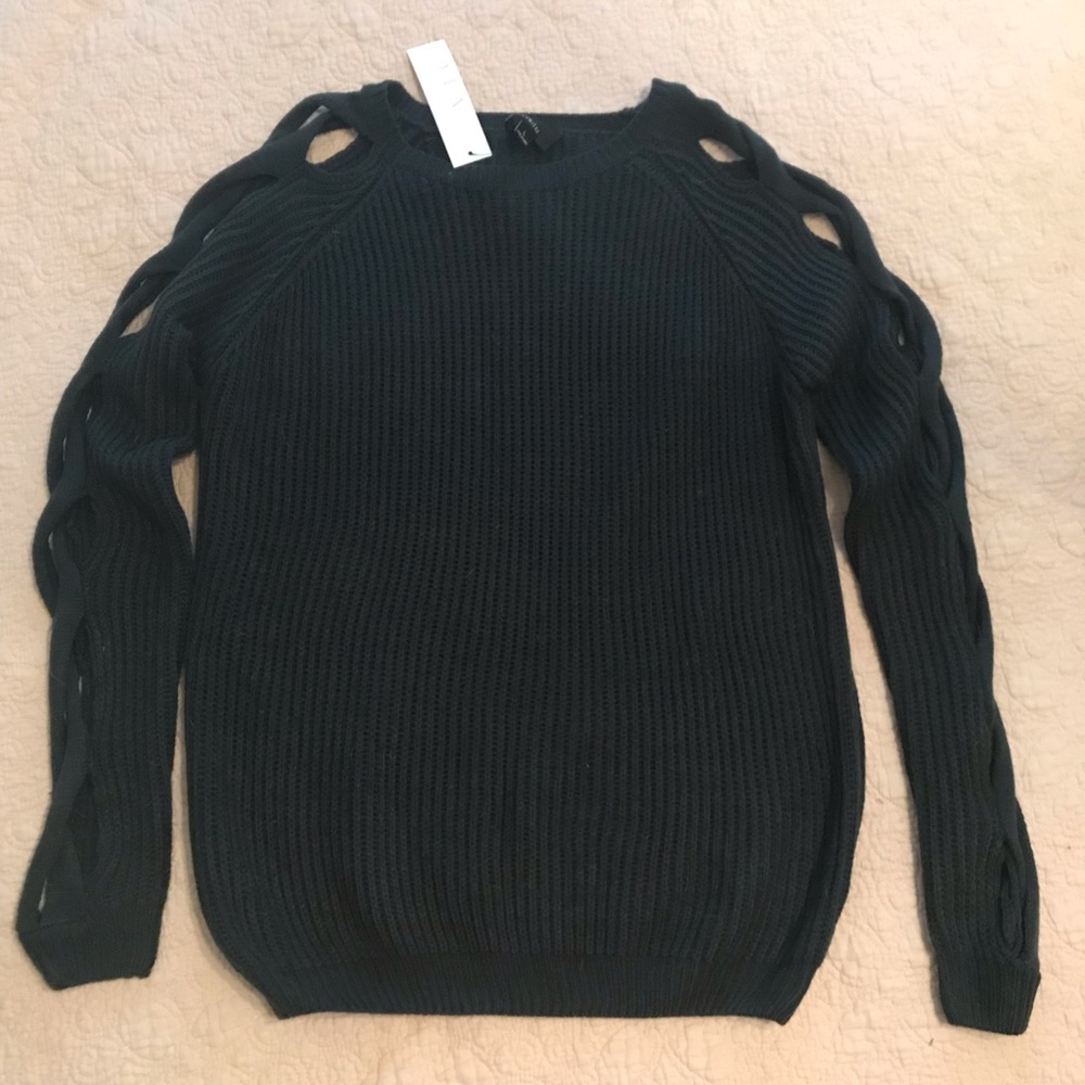 Vici blue cut out sweater